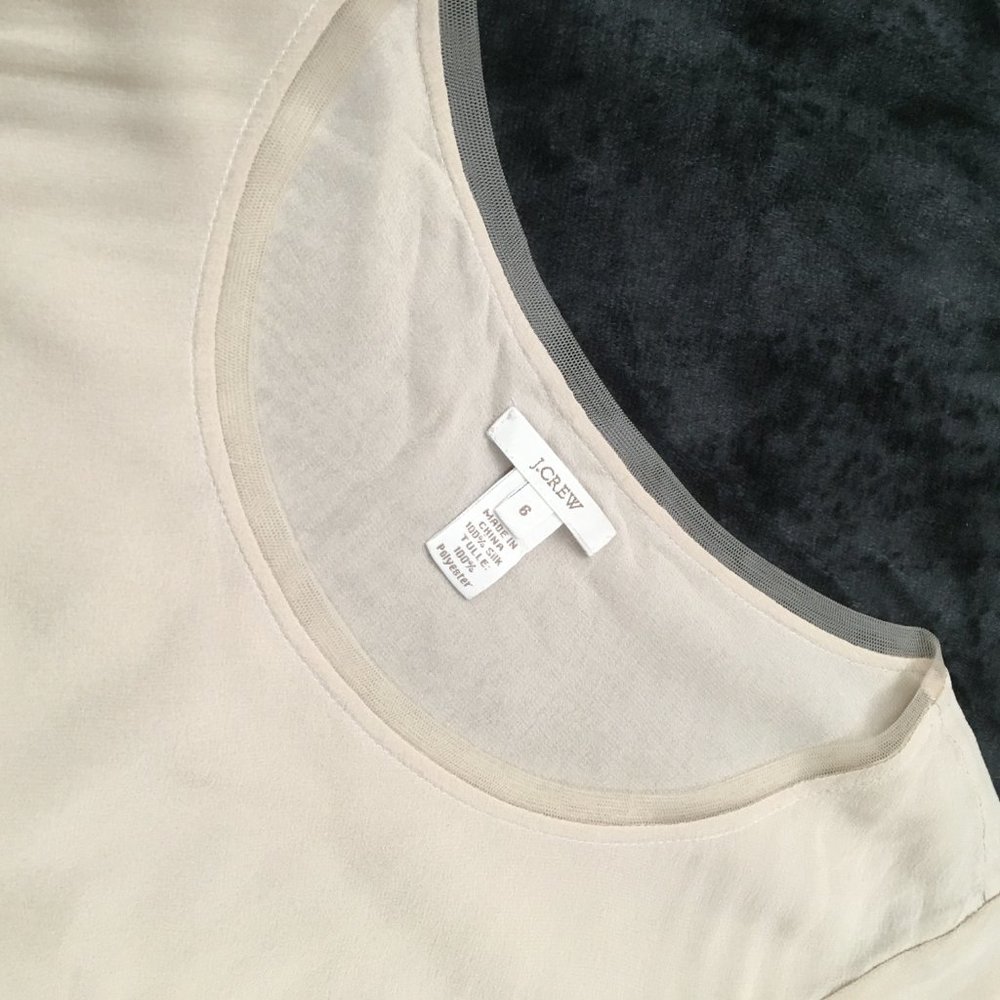J. Crew Ruffle Top with Side Zipper - Picture 2 of 4